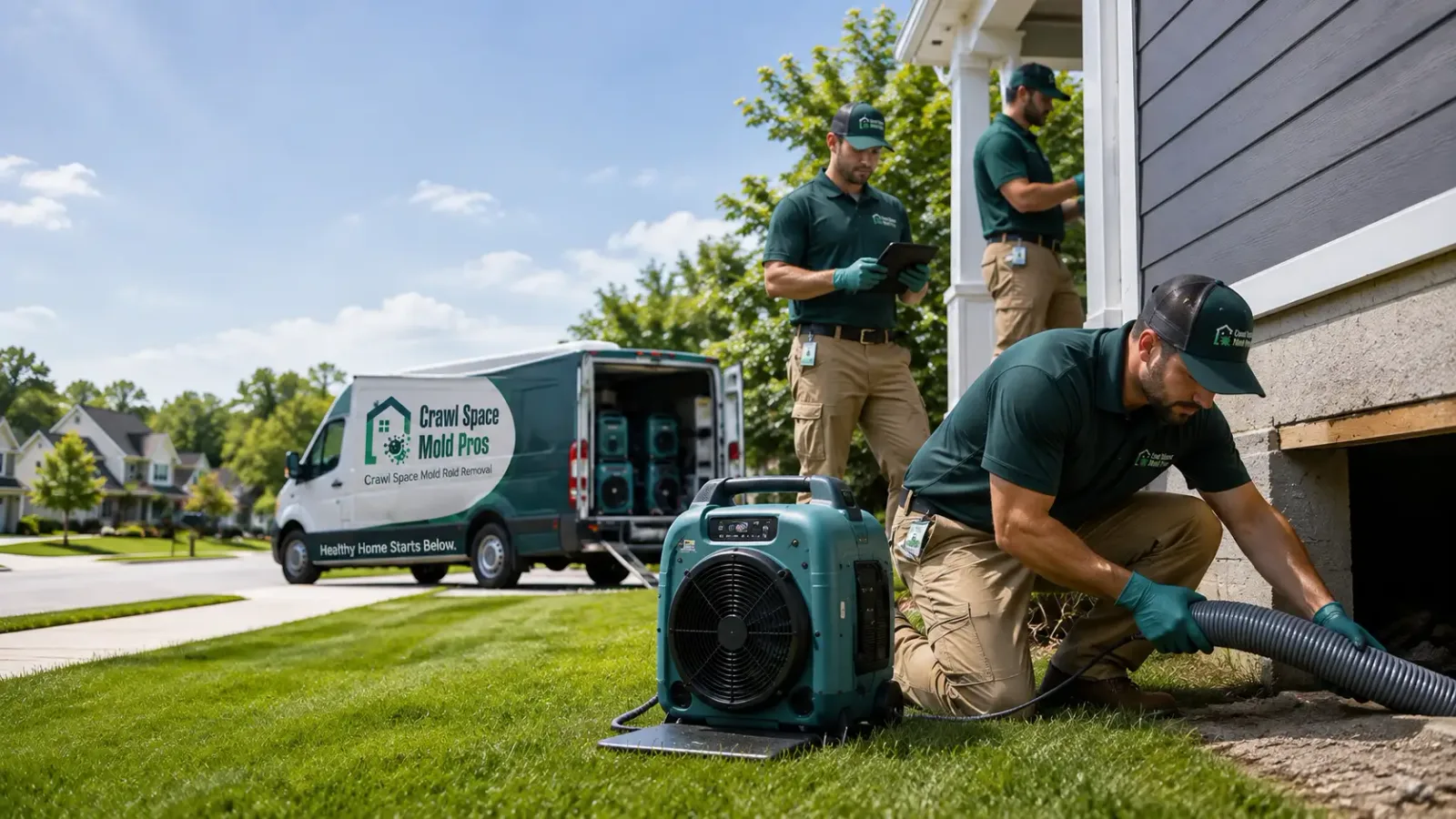 Crawl Space Mold Removal in Green Camp, OH